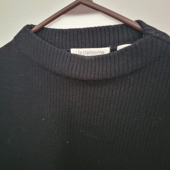 Liz Clayborne Merino Wool Knit Pullover Sweater Brass Button Trim Med - Picture 5 of 7